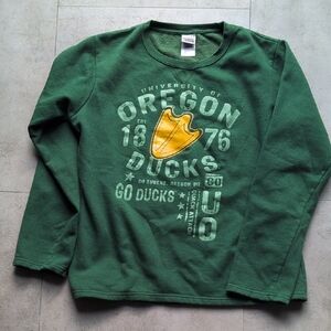 Vintage Green Oregon Ducks Women's  Pullover Sweater UofO